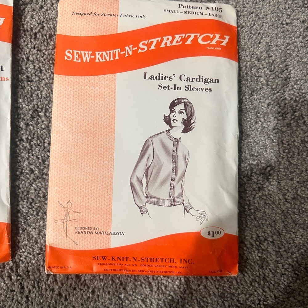 Vintage SEALED Sew-Knit-N-Stretch Patterns - Picture 3 of 3